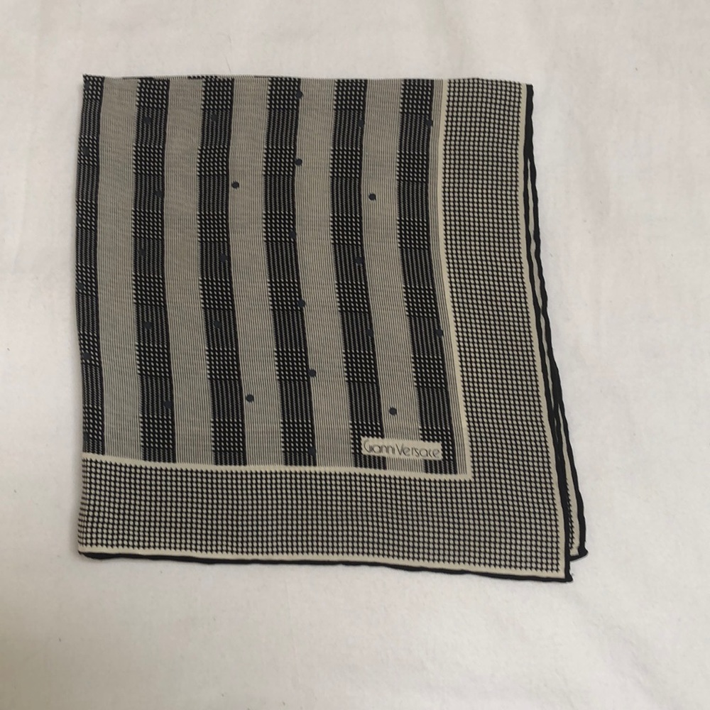 Gianni Versace silk pocket square
